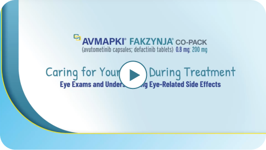Video thumbnail for monitoring eye-related side effects during Avmapki® Fakzynja® Co-Pack treatment