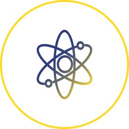 icon showing an atom