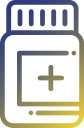 pill bottle with a plus sign icon